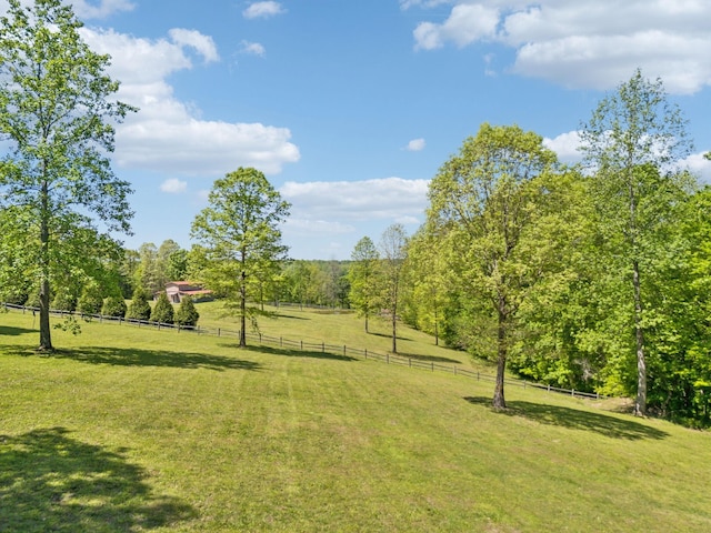 7565 N County Line Rd, Fairview, TN 37062 - view of yard with fence and a rural view