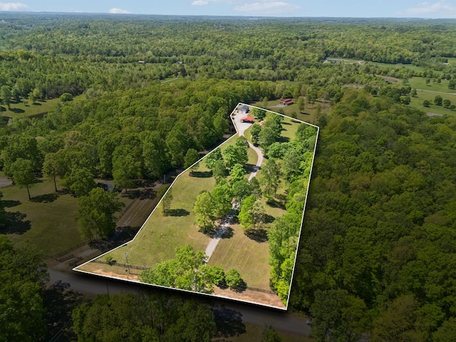 7565 N County Line Rd, Fairview, TN 37062 - drone / aerial view featuring a forest view