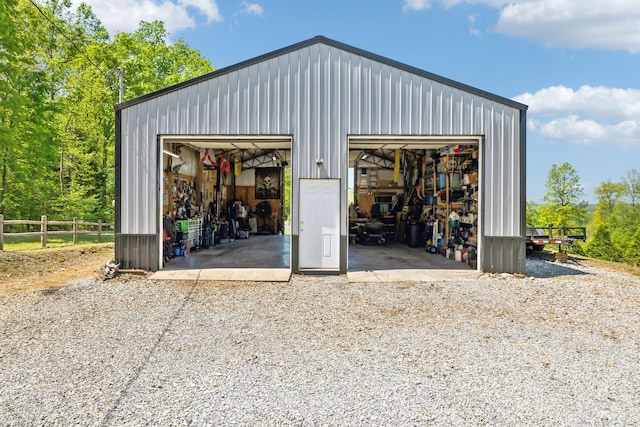 7565 N County Line Rd, Fairview, TN 37062 - view of outbuilding with fence and an outbuilding