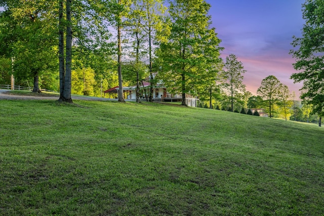 7565 N County Line Rd, Fairview, TN 37062 - view of yard at dusk