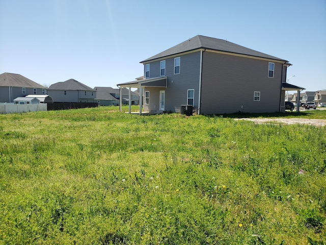 2260 Viking Ct, Murfreesboro, TN 37127 - rear view of property featuring central air condition unit and fence