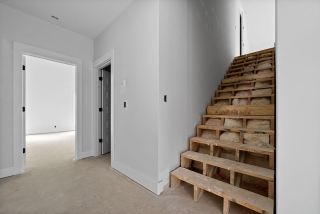 view of stairs
