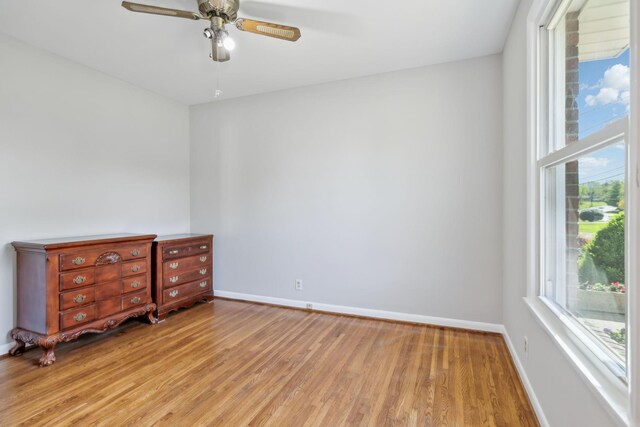170 Wessington Pl, Hendersonville, TN 37075 - unfurnished bedroom featuring baseboards, a ceiling fan, and light wood finished floors