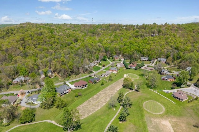 1319 N Plantation Dr, Cookeville, TN 38506 - birds eye view of property featuring a residential view and a wooded view