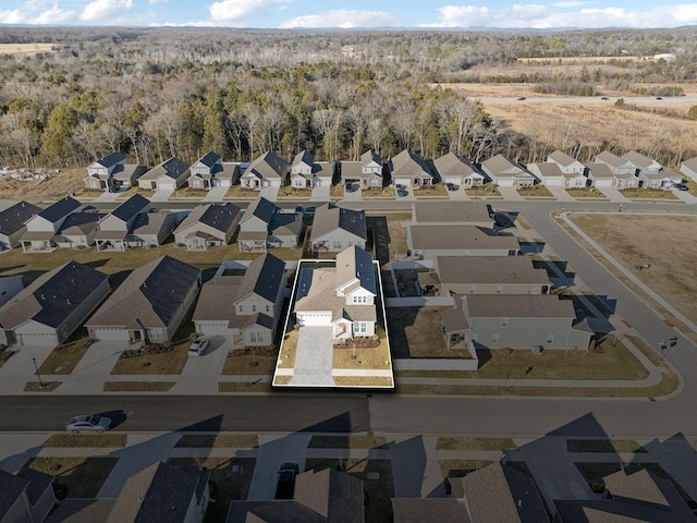 drone / aerial view featuring a residential view