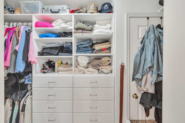 view of closet