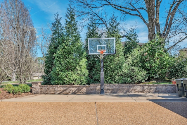 view of sport court with community basketball court