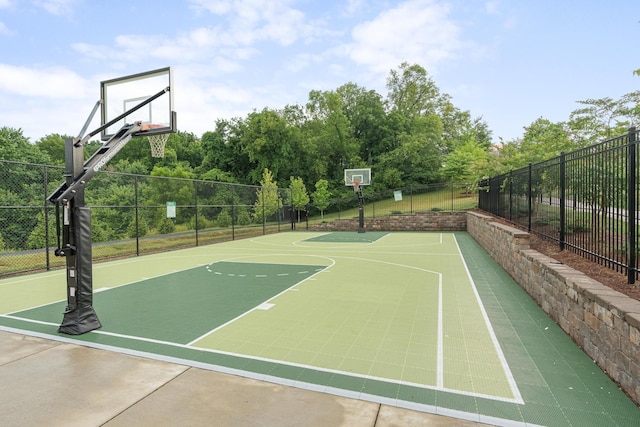 110 Curry Ct, Franklin, TN 37064 - view of basketball court featuring community basketball court and fence