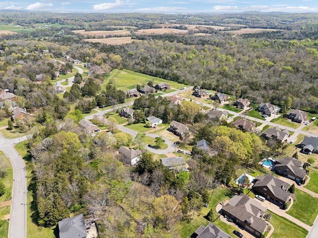 313 Walpole Ct, Nolensville, TN 37135 - birds eye view of property with a residential view and a wooded view