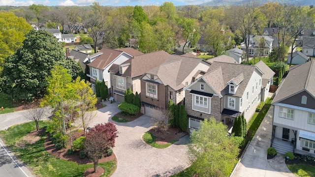drone / aerial view featuring a residential view