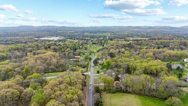4103 Arno Rd, Franklin, TN 37064 - aerial view featuring a mountain view and a wooded view