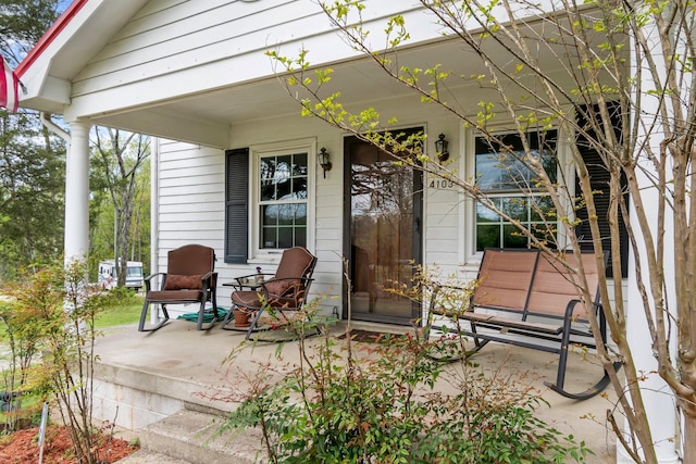 4103 Arno Rd, Franklin, TN 37064 - view of patio / terrace with a porch