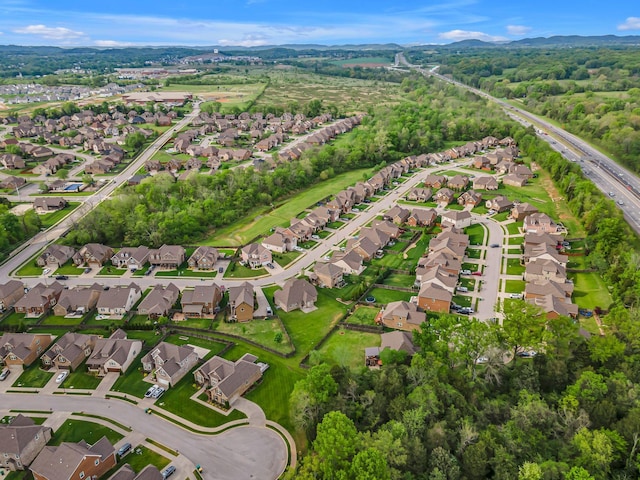1026 Claymill Dr, Spring Hill, TN 37174 - birds eye view of property featuring a mountain view and a residential view