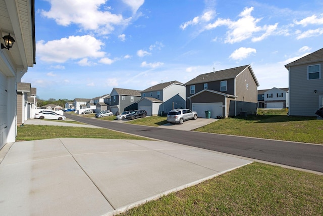 view of street with a residential view