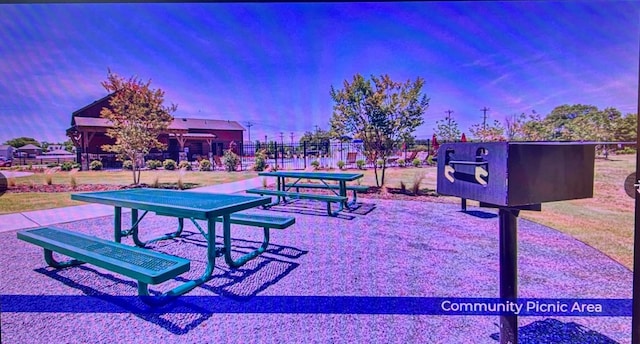 surrounding community with fence