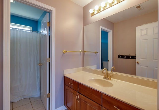 304 Hay Market Ct, Franklin, TN 37067 - bathroom featuring visible vents, tile patterned flooring, vanity, and toilet