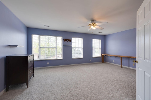304 Hay Market Ct, Franklin, TN 37067 - unfurnished room featuring carpet flooring, a ceiling fan, baseboards, and visible vents