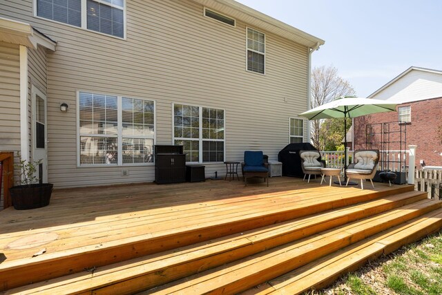 304 Hay Market Ct, Franklin, TN 37067 - wooden deck featuring area for grilling