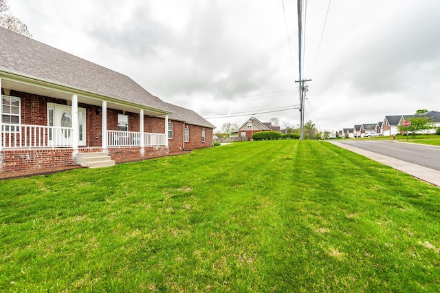 327 Arabian Ln, Springfield, TN 37172 - view of yard featuring a residential view and covered porch