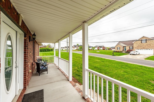327 Arabian Ln, Springfield, TN 37172 - view of patio / terrace featuring a porch and a residential view