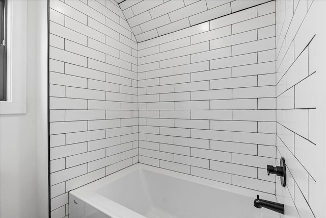 bathroom featuring bathing tub / shower combination