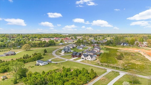 aerial view featuring a residential view