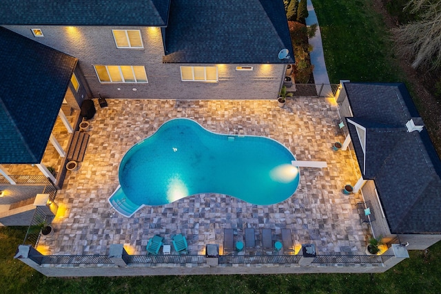birds eye view of property