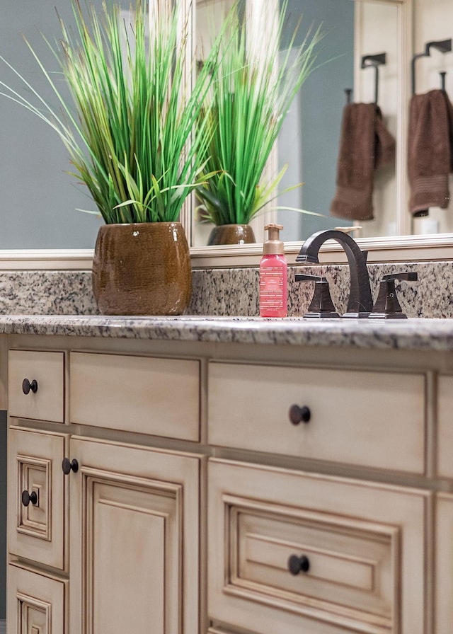 interior details featuring vanity
