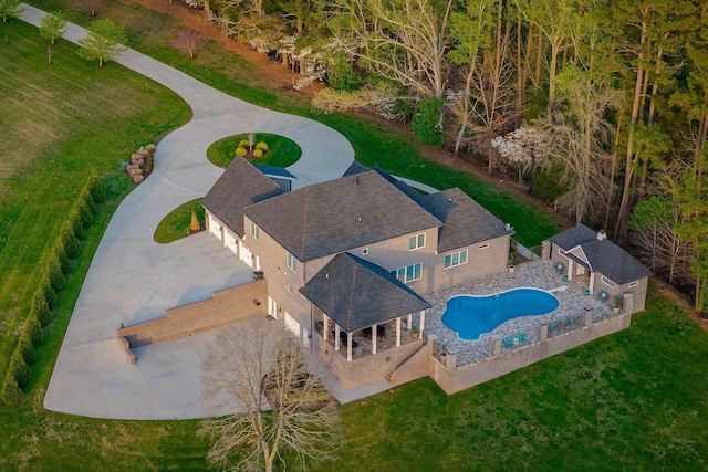 birds eye view of property