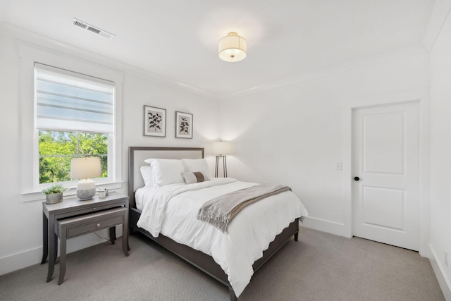 2041 Kingsbarns Dr, Nolensville, TN 37135 - carpeted bedroom featuring visible vents, baseboards, and ornamental molding