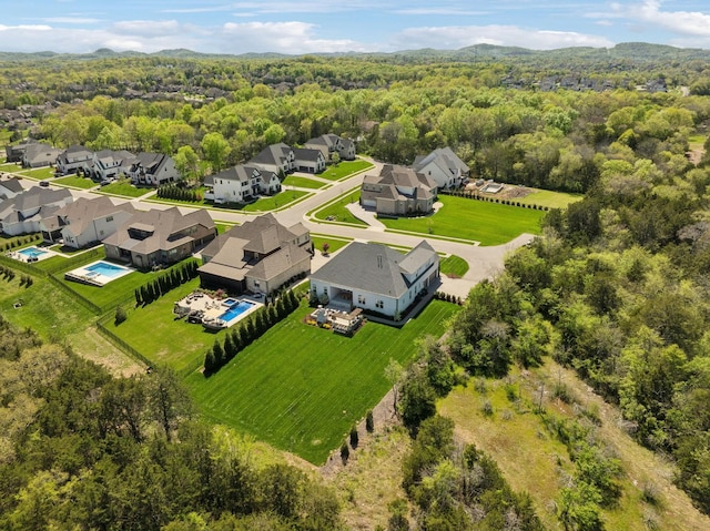 2041 Kingsbarns Dr, Nolensville, TN 37135 - bird's eye view featuring a residential view and a wooded view