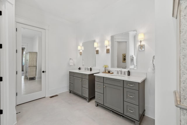 2041 Kingsbarns Dr, Nolensville, TN 37135 - bathroom with baseboards, vanity, and visible vents