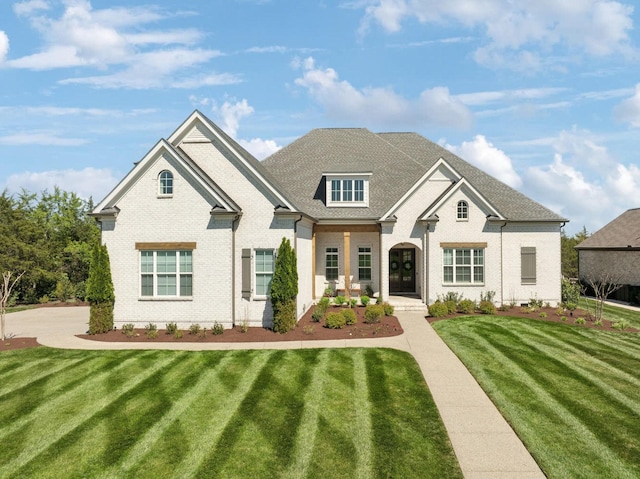 2041 Kingsbarns Dr, Nolensville, TN 37135 - view of front facade with brick siding and a front yard