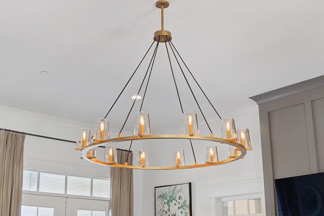 2041 Kingsbarns Dr, Nolensville, TN 37135 - room details featuring an inviting chandelier