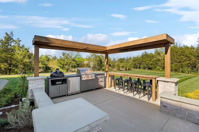 2041 Kingsbarns Dr, Nolensville, TN 37135 - view of patio / terrace with outdoor dining area, a grill, and area for grilling
