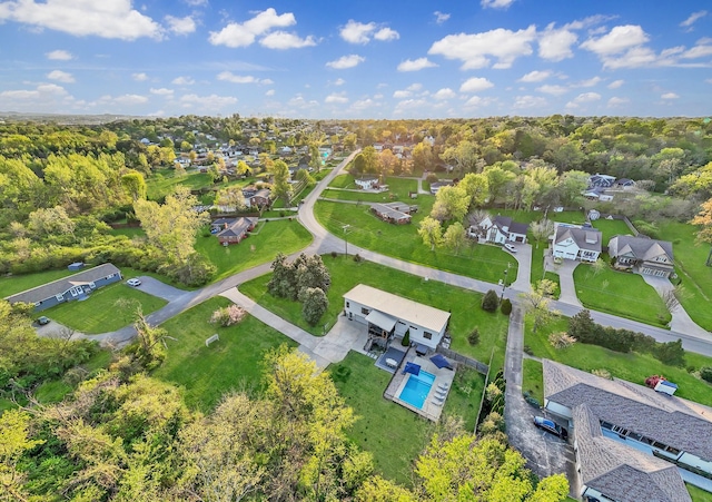 birds eye view of property featuring a residential view