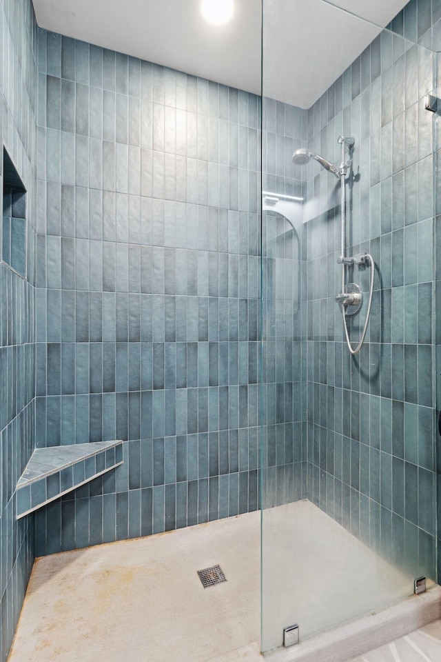 bathroom with walk in shower