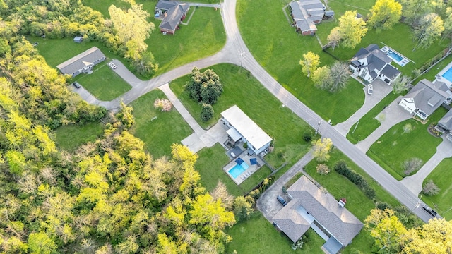 drone / aerial view featuring a residential view