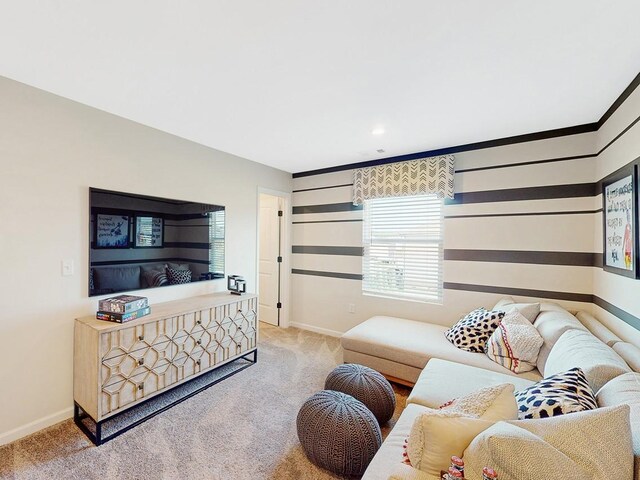 270 Subban Ct, Lebanon, TN 37087 - living area featuring carpet floors and baseboards