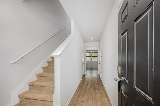 118 Olivia Cir, Chapel Hill, TN 37034 - corridor featuring wood finished floors, stairs, baseboards, and recessed lighting