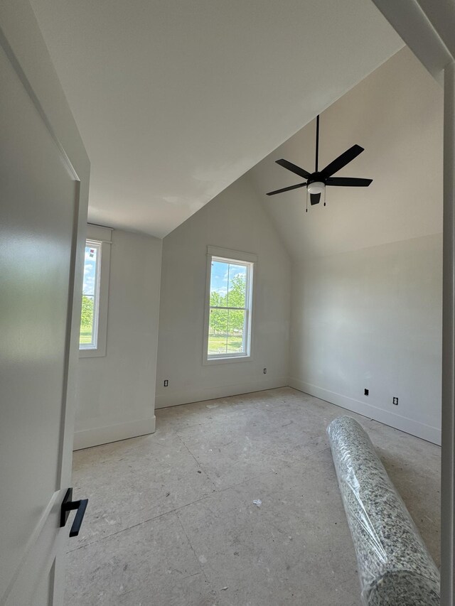 446 Roberts St, Murfreesboro, TN 37130 - additional living space featuring a wealth of natural light, lofted ceiling, and baseboards