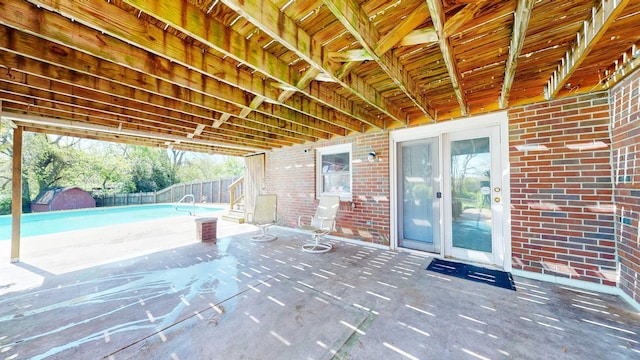 1001 Clearview Dr, Mount Juliet, TN 37122 - view of patio featuring a fenced backyard and a fenced in pool