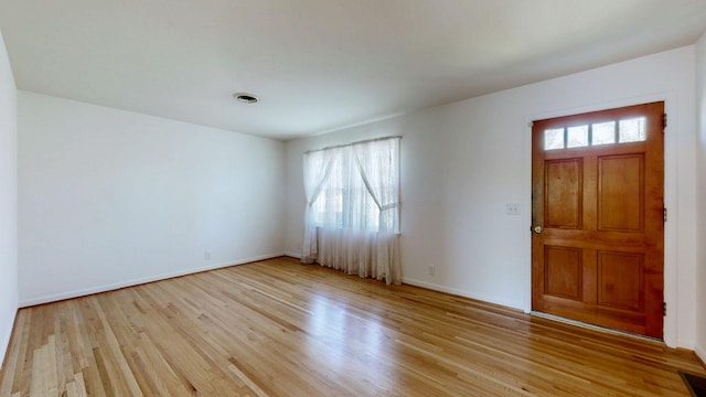 1001 Clearview Dr, Mount Juliet, TN 37122 - entrance foyer with baseboards, light wood-style floors, and visible vents