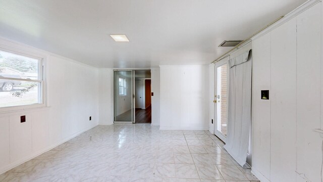 1001 Clearview Dr, Mount Juliet, TN 37122 - spare room featuring visible vents and marble finish floor