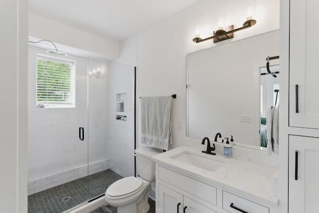 2006 Manchester Ave, Nashville, TN 37218 - bathroom with a shower stall, ensuite bath, toilet, and vanity