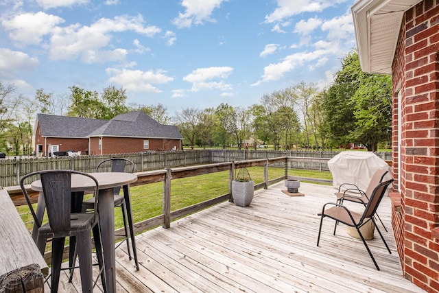 102 Munson Ct, Smyrna, TN 37167 - wooden terrace with outdoor dining area