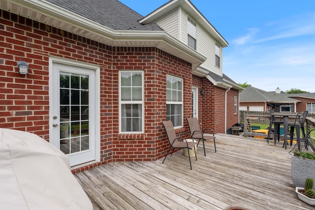 102 Munson Ct, Smyrna, TN 37167 - wooden deck featuring outdoor dining area