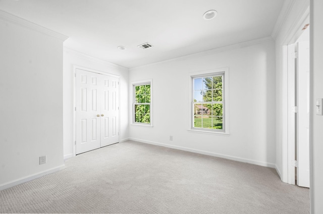 1008 Green Hill Cv, Brentwood, TN 37027 - unfurnished bedroom with visible vents, carpet, and ornamental molding