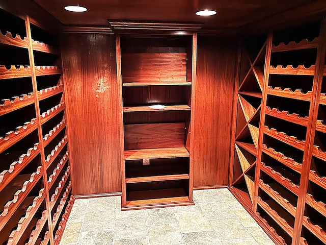 247 Woods Ferry Cir, Gallatin, TN 37066 - wine cellar with stone finish flooring and recessed lighting
