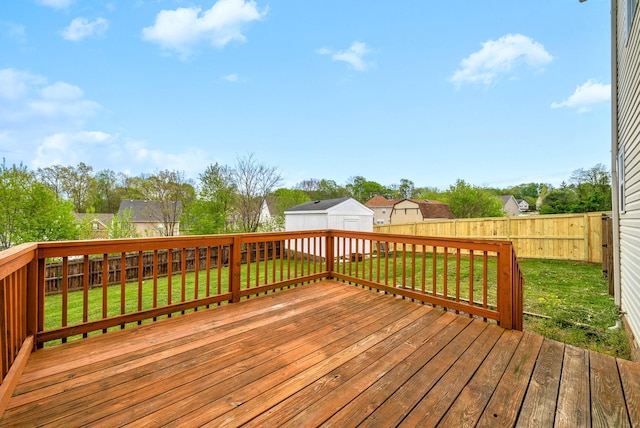 3051 Outfitters Dr, Clarksville, TN 37040 - wooden deck featuring a yard, an outbuilding, and a fenced backyard